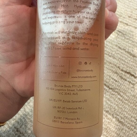 Brunae Body Hydrating Mist - Picture 4 of 5